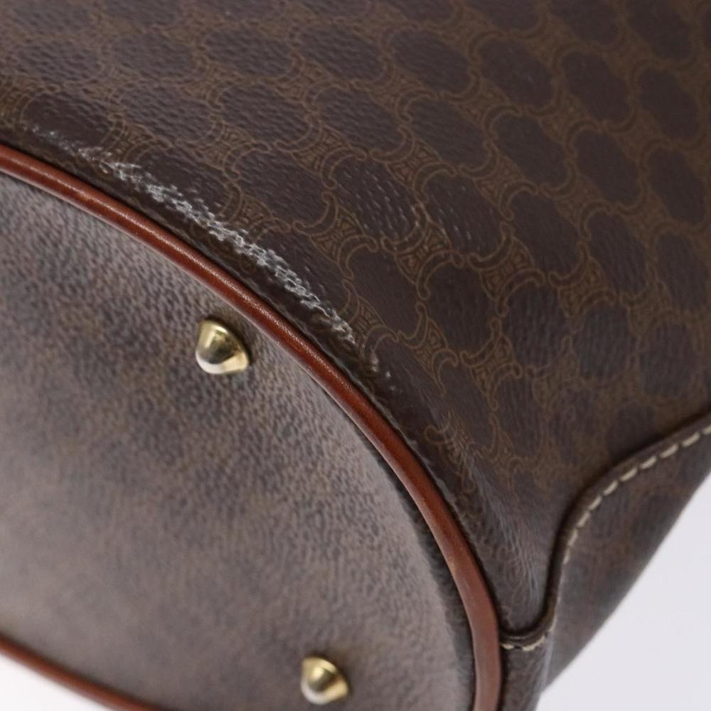 CELINE Macadam Canvas Hand Bag PVC Leather Brown Gold Auth ep10409 - Picture 16 of 16